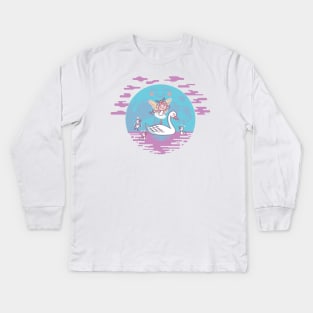 swan lake Kids Long Sleeve T-Shirt